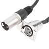 2 Pcs 3Pin XLR Female To 3Pin Male Panel Mount Adapter Mic Feed Thru Converter  for Floor Box