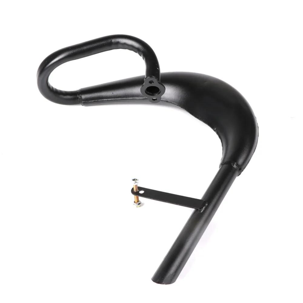Fatty Belly Pipe Exhaust Muffler Black Fit for 50cc  60cc 66cc 80cc 2-Stroke Engine Motor Motorized Bike Gas Engine Motor Parts