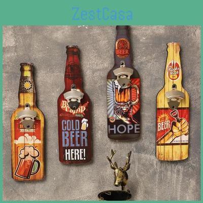Decor Beer Wall Corkscrew Bottle Shape Laborsaving Vintage Creative Nondeformable Opener For Bar