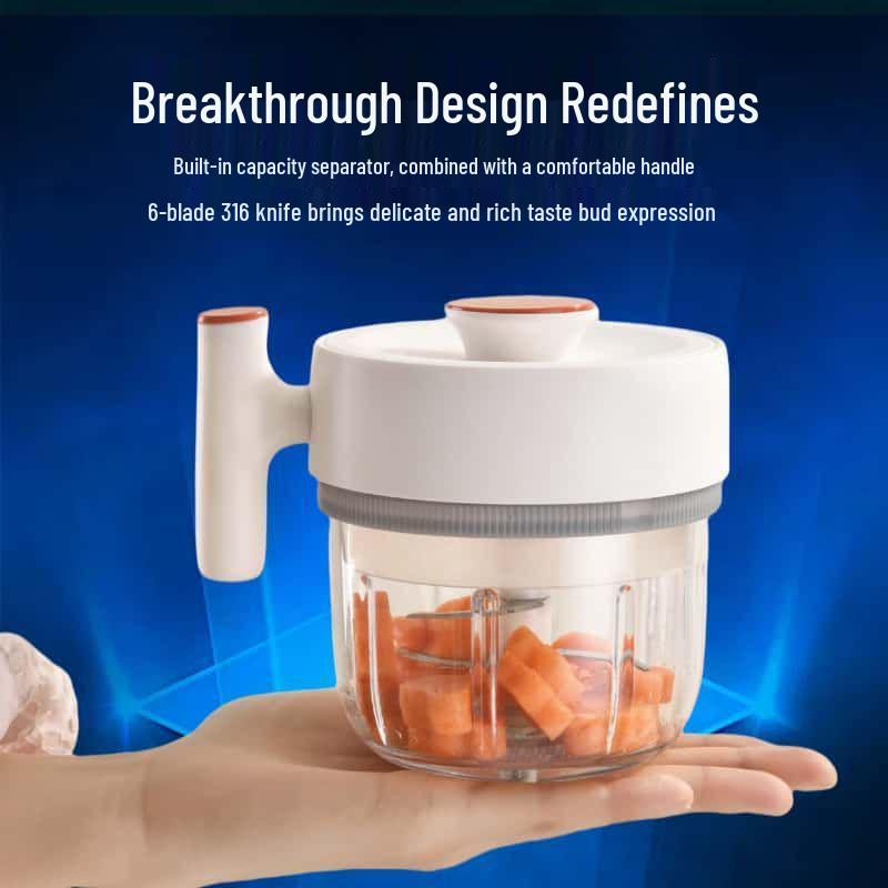 316 Baby-Nahrungsmacher: Leicht zu reinigender Glas-Food-Processor mit mehreren Mahlscheiben für Pürees.