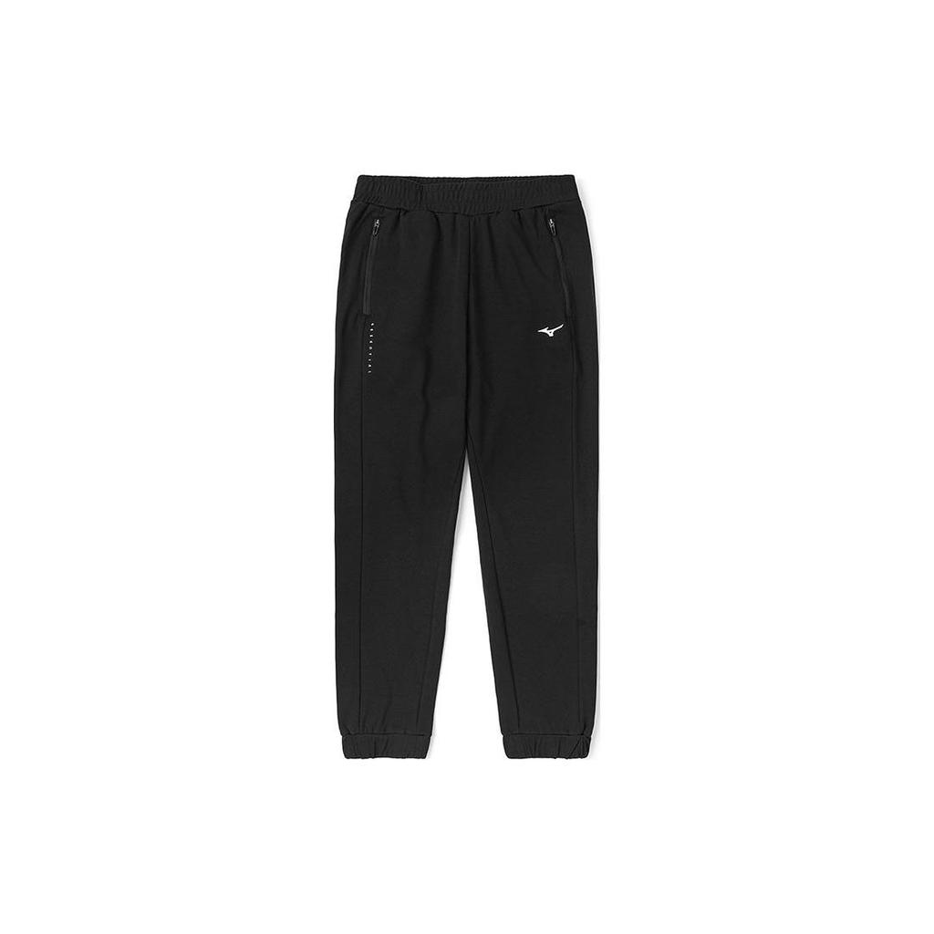 Mizuno Solid Color Outdoor Casual Elastic Cuffed Knitted Sports Pants Men Pants Black K2CD21A4-09