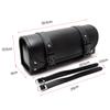 PU Leather Motorcycle Tool Bag Handlebar Roll Bag Waterproof Saddlebag Luggage Storage Pouch for Cruiser Sportster Honda Suzuki
