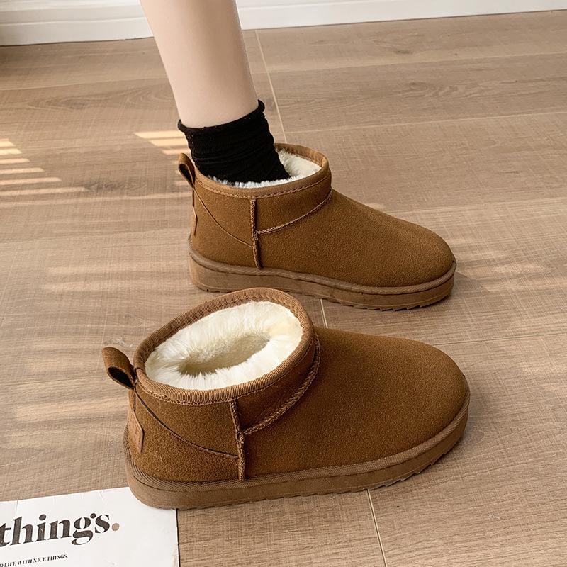 Women's Plus Size Thick-Soled Snow Boots - Cozy Velvet Lined Outdoor Winter Wear