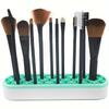 1pc Silicone Makeup Brush Holder, Cosmetic Storage Box, Painting Pen Sewing Tools Art Supplies Desktop Storage Organizer Art