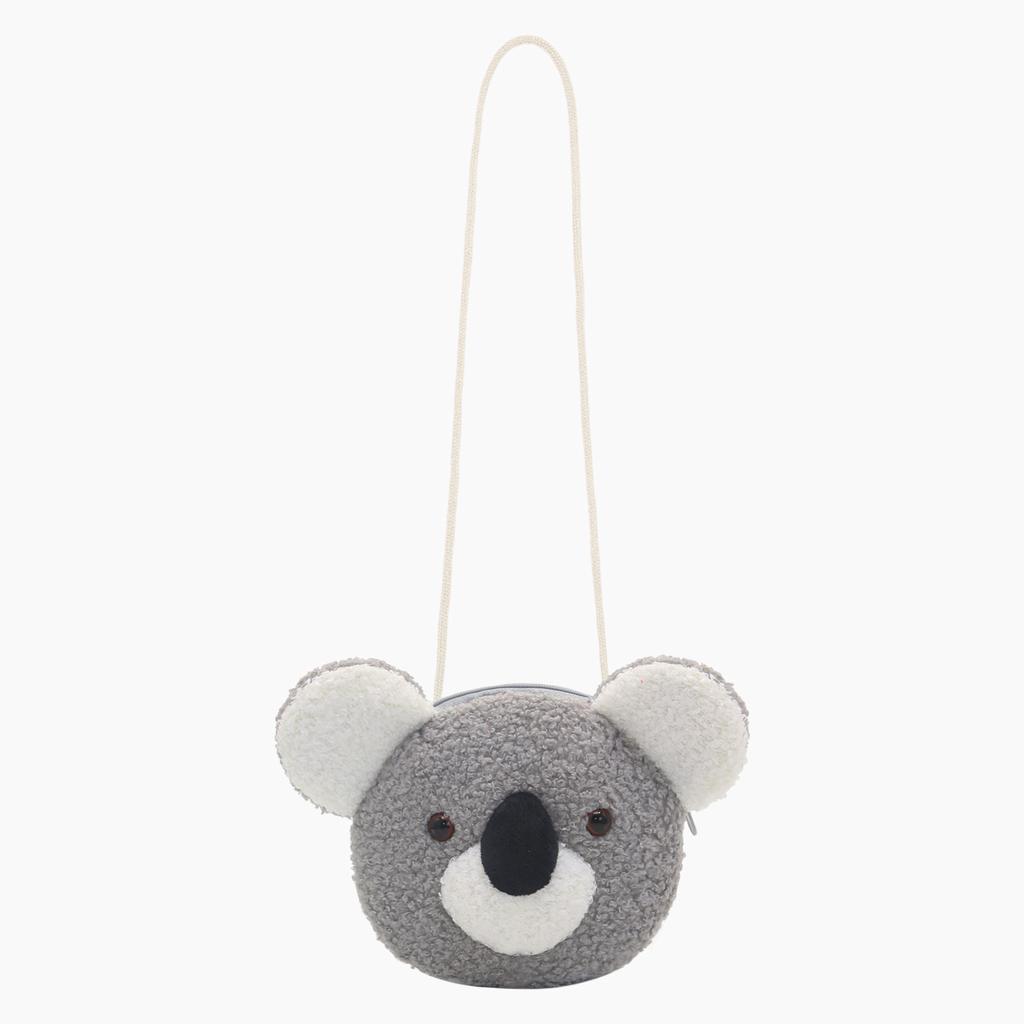 Cartoon Plush Crossbody Bag Cute Animal Bear Coin Wallet Boys and Girls Mini Shoulder Bag