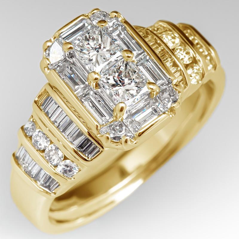 Huitan Luxury Marquise Cubic Zirconia Wedding Rings for Women High-quality Silver Band Modern Design Fashion Rings Jewelry