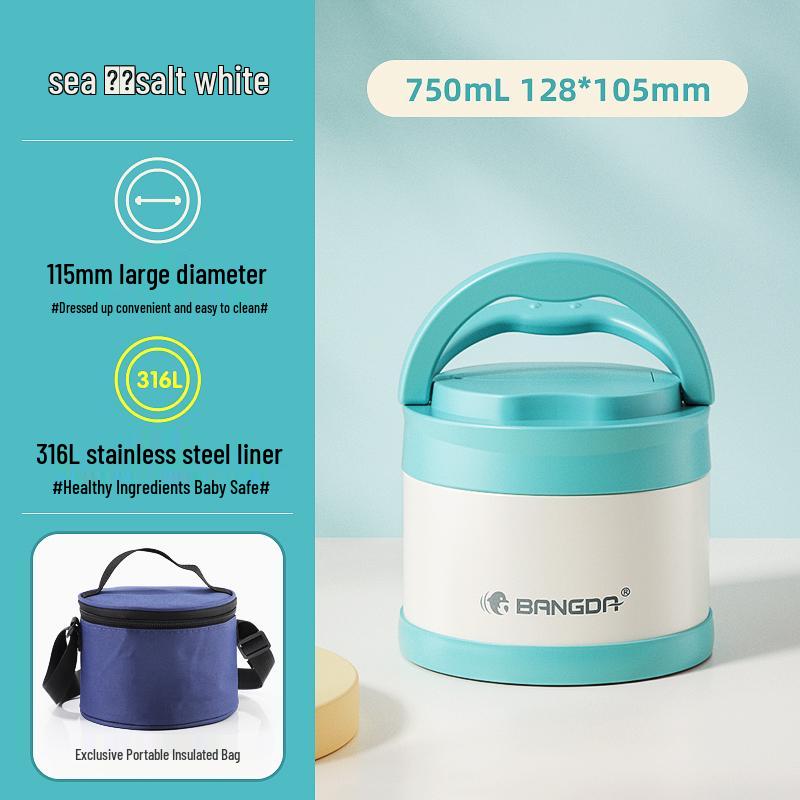 Doppelschichtige isolierte Edelstahl-Lunchbox für Kinder und Erwachsene