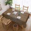 Leopard Print Customized Rectangular Tablecloth Waterproof Table Cover for Dining Events Table Cloth