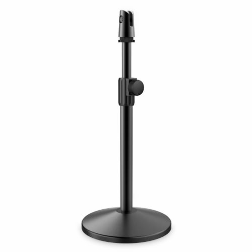 

Auntoo Condenser Microphone Stand, Tabletop Microphone Stand for Live Commentary, Streaming, Recording, Karaoke