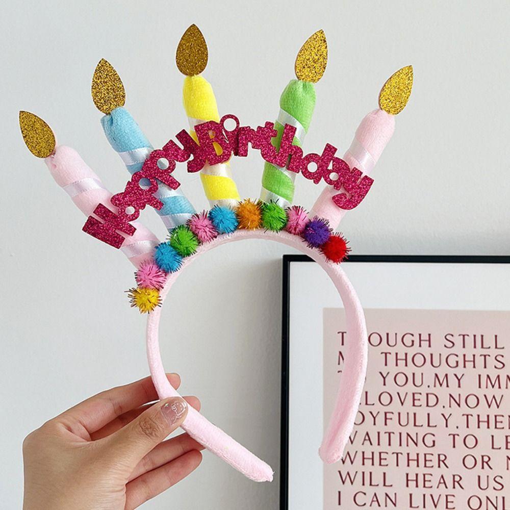 Happy Birthday Korean Style Headband Hair Accessories Women Hair Hoop  Photo Props