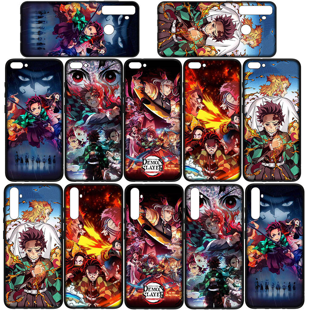 Phone Case for Samsung Galaxy S25 S23 S22 S24 Ultra FE A05 A06 A15 A16 A36 A37 A35 A54 A55 A56 A57 A25 A26 A53 A17 Anime Kamado Tanjirou Demon Slayer