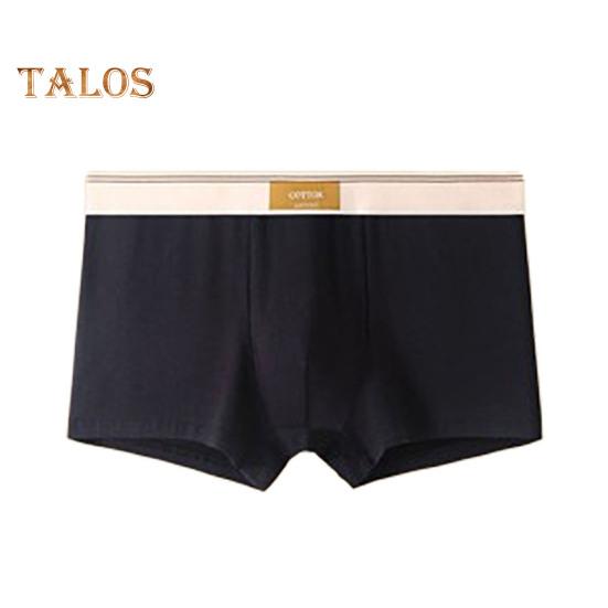 Men Boxer Underwear Mid-rise Wide Elastic Waistband Patchwork Color U-Convex Shorts Briefs Breathable Panties