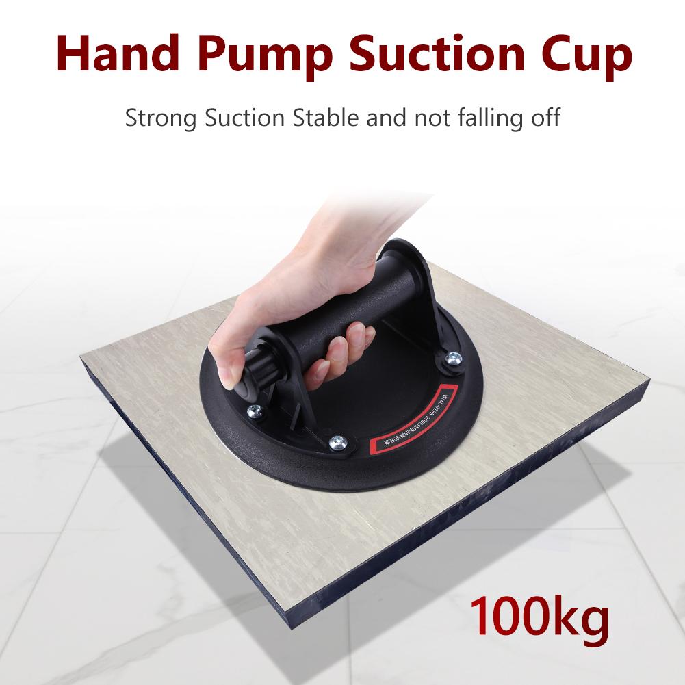 Portable Air Pump Suction Cup with Plastic Handle Air Pumps Suction Cup Large Bearing Capacity ABS for Powerful Heavy-Duty Glass