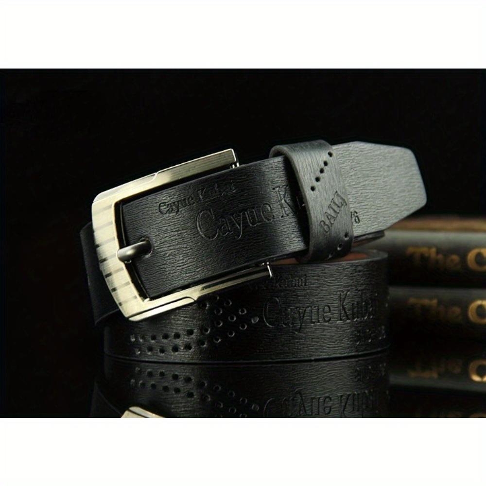 Genuine Leather Men's Belt Luxury High Quality Classic Buckle Business Cowboy Vintage Waistband Alloy Belts