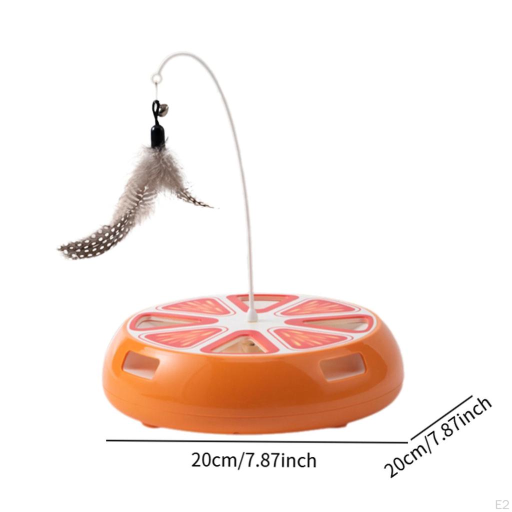 Automatic Teaser Interactive Cat Toy Funny Electronic Supplies Lightweight 360° Rotating Kitten