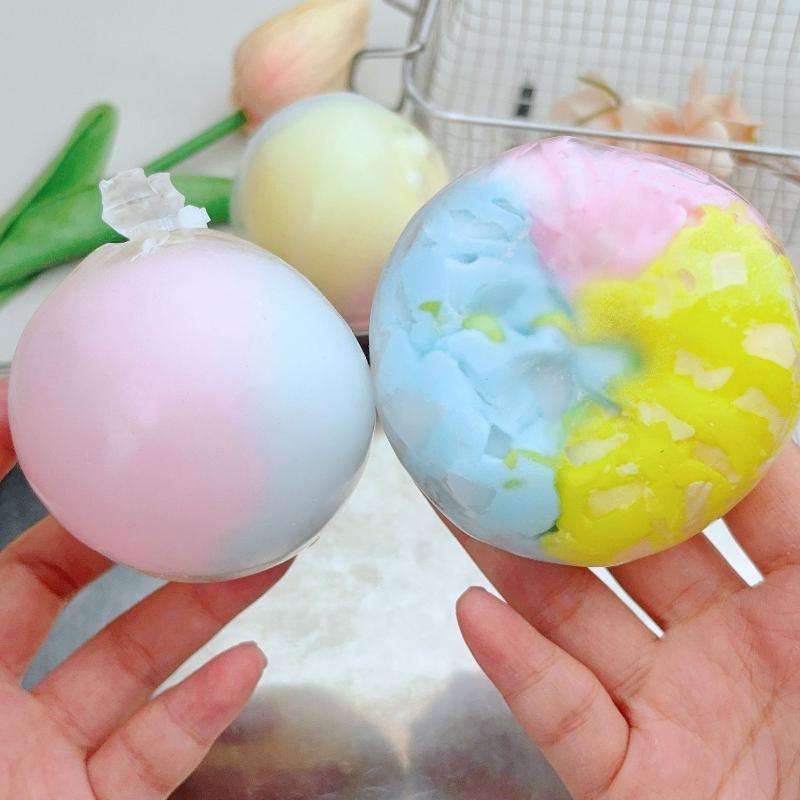 Squeezable Stress Balls Slow Rebound Wax Skin Mini Sensory Fidget Toy For Pocket Carry Travel Stress Relief