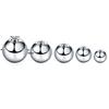 100Pcs/lot Steel Earring Studs Barbell Nipple Labret Piercings Nose Eyebrow Ring Screw Ball Replacement Accessories Body Jewelry