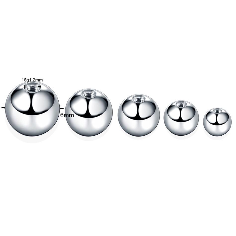 100Pcs/lot Steel Earring Studs Barbell Nipple Labret Piercings Nose Eyebrow Ring Screw Ball Replacement Accessories Body Jewelry