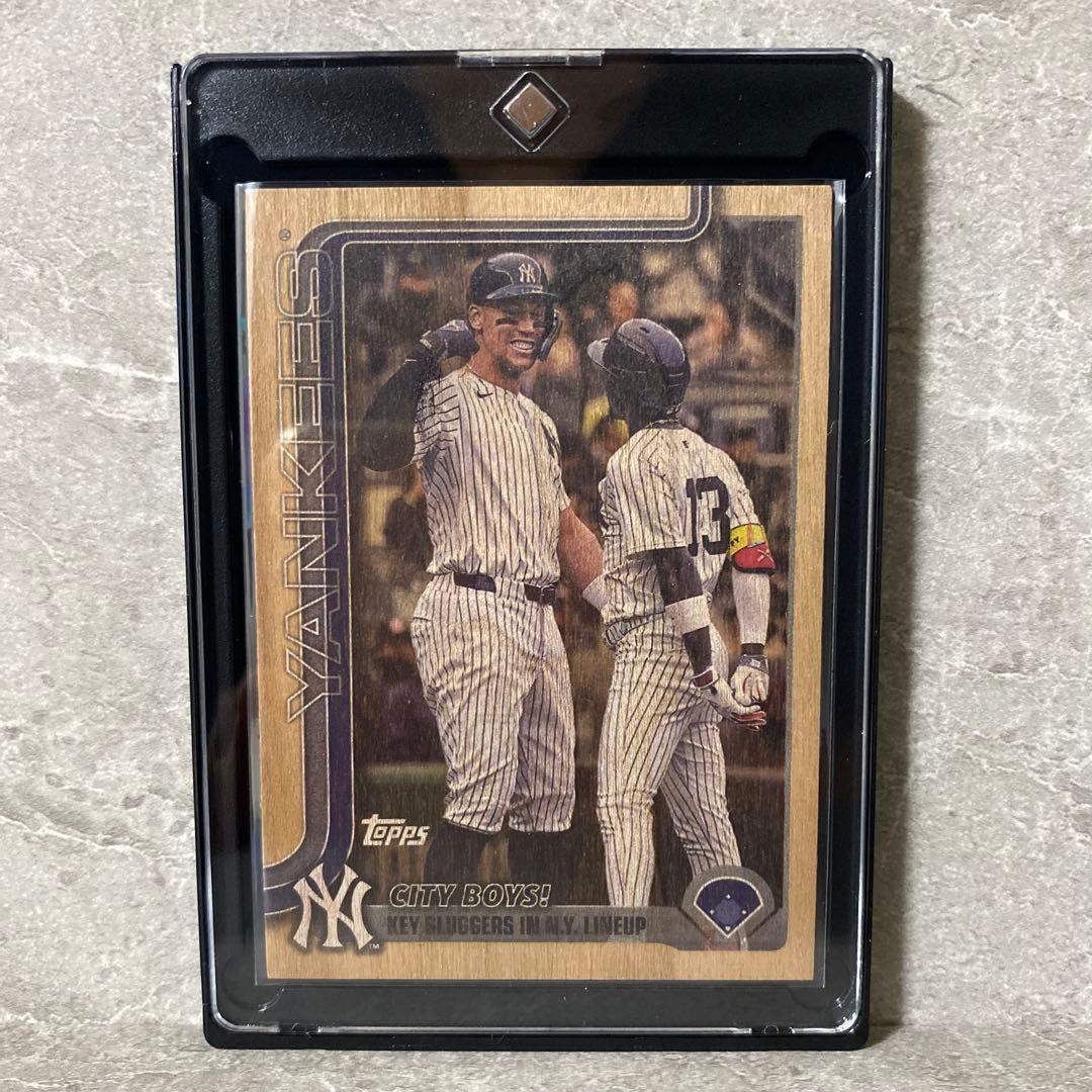 Used 2025 Topps Judge & Chisholm Wood Parallel 25 Series