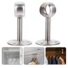 1Pcs 19/22/25mm Pipe Bracket Stainless Steel Wardrobe Hanger  for Clothes Pole Curtain Rod