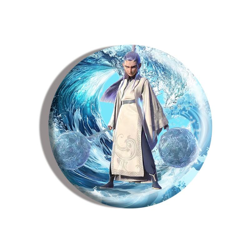 

Брошь 58 мм Не Чжа Круглый жестяной значок для одежды, аксессуар для рюкзака, подарок 58mm