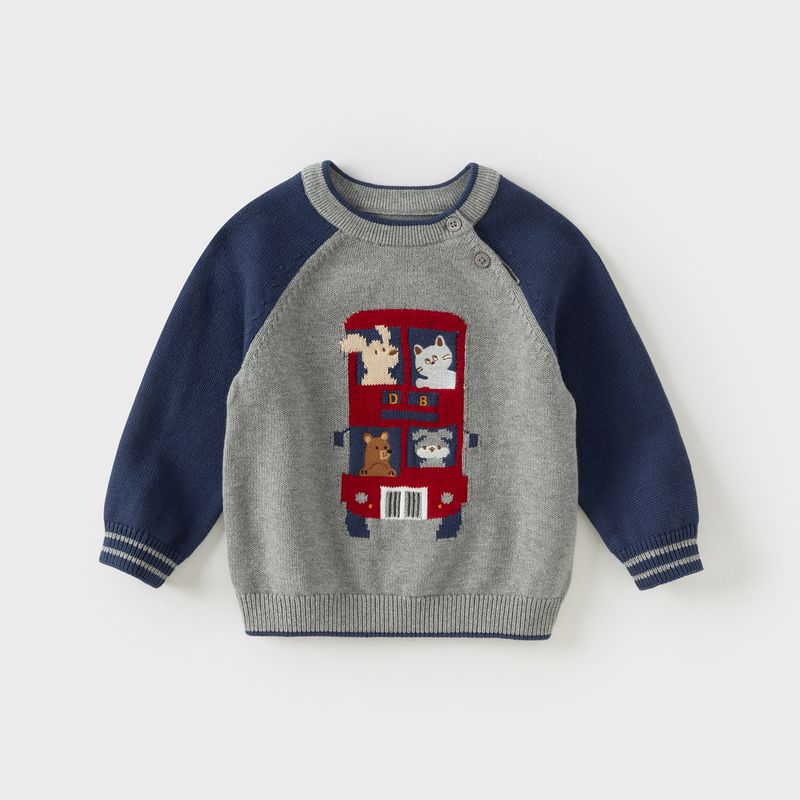 [Same Style as in Shopping Malls] David Bella Boys  Pure Cotton Sweater Winter Baby Knitwear Children s Stylish Pullover