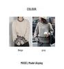 Women's Warm Autumn/Winter Jacquard Knit Wool Sweater - Round Neck, Loose Fit, Slimming Base Layer Outerwear