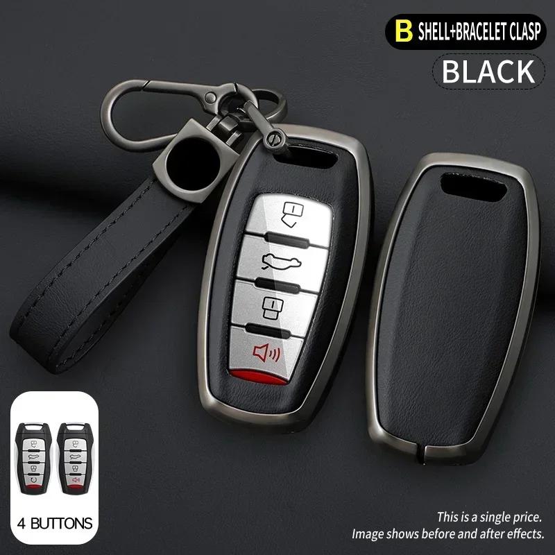 Car Key Case Shell Auto Emblem Keychain Ring For Haval Jolion F7 H9 H6 H2 F7X F7H H8 H3 H4 H1 H5 H7 F5 M4 M6 H6-Coupe First-love