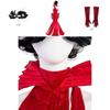 Hochwertiges Cruella De Vil Cosplay Kostüm für Damen Mit Komplettset Und Maske