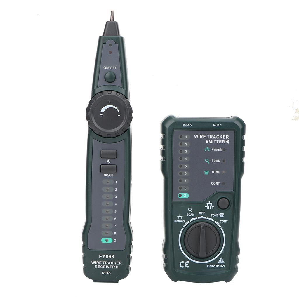 FY868 Telephone Network Cable Tester RJ45 RJ11 Lan Wire Tracker Kit