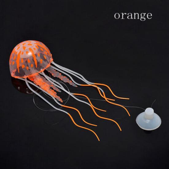 Glowing Luminous Artificial Jellyfish Aquarium Decoration Fish Tank Ornament
