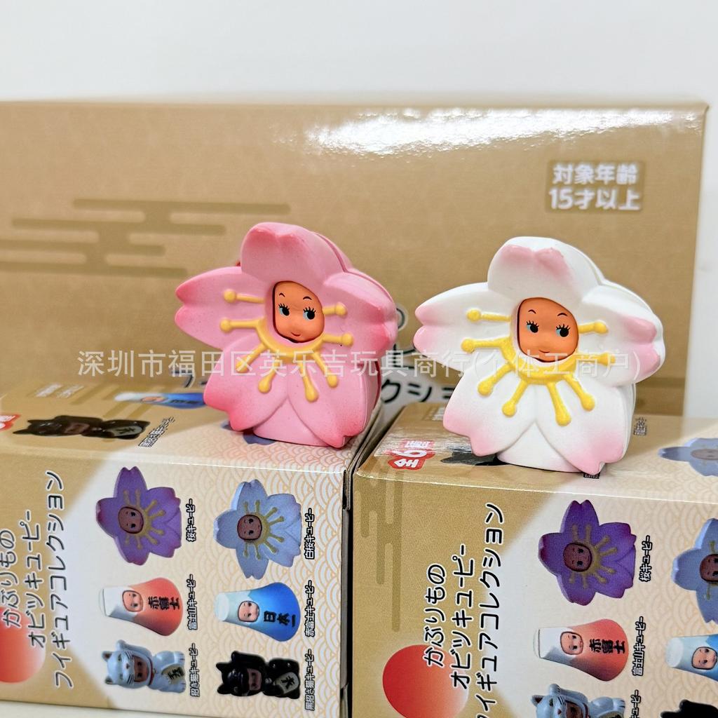 Baby Doll Blind Box Cos Lucky Cat Fuji Mountain Cherry Blossom Design Action Figure Toy For Fans Gift