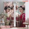 2pcs   plane printing Curtains&Window Treatment Sakura and geisha characters Polyester Woven (without rod) Art Deco Festive