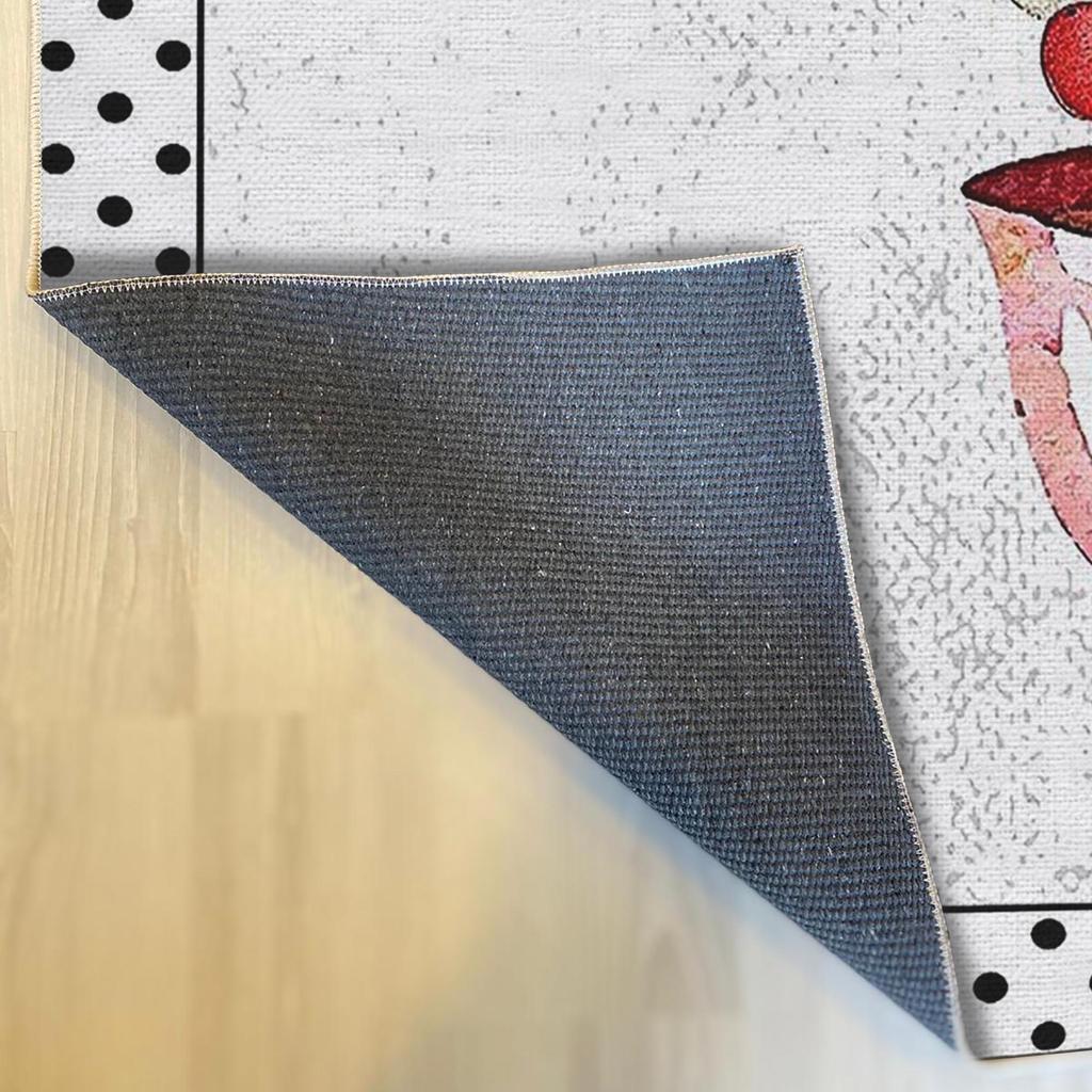 Decorative Cotton Woven Base Line Pattern Thin Modern Washable Machine Woven Trend Room Carpet