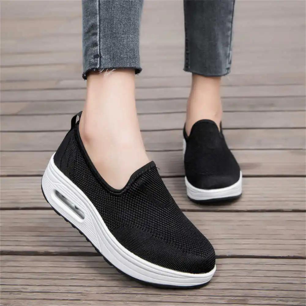 Fashion Lace-free Big Sole Skateboarding Sneakers Vulcanize All For Tourism Women Shoes Brand Sport Snearkers Fashionable Shooes