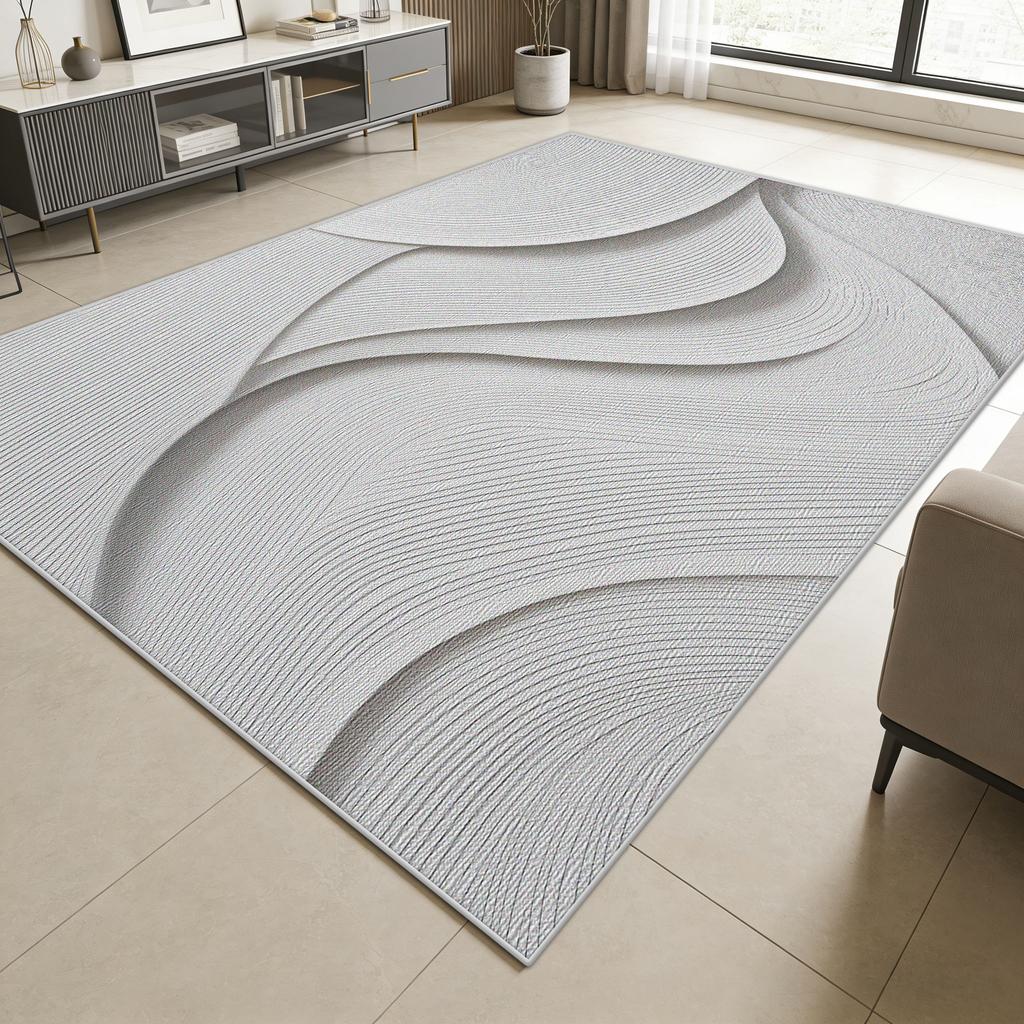 Nordic Minimalism Decoration Large Living Room Carpets Irregular Striped Design Washable Soft Rug Bedroom Sofa Area Floor Mat