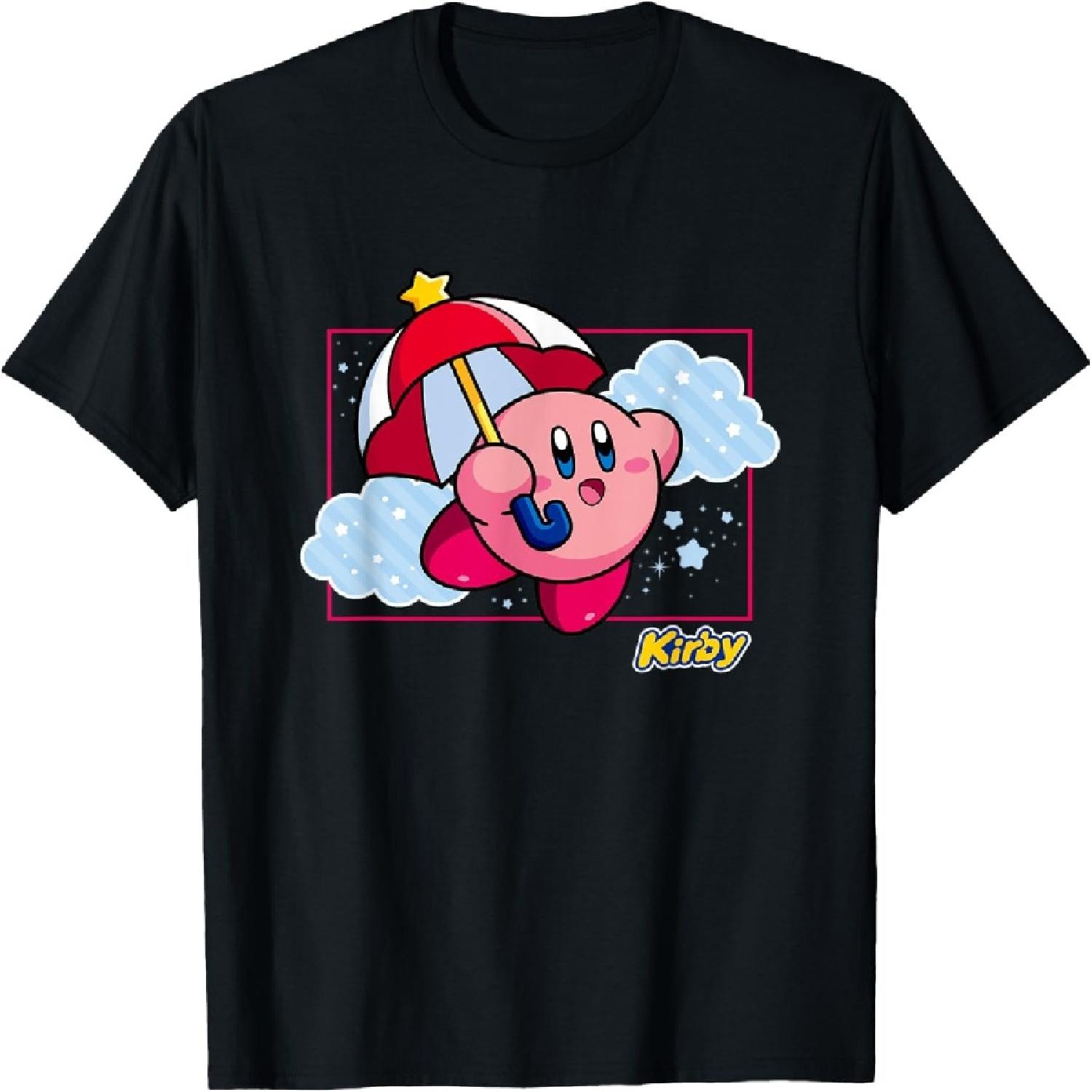 Kirby Magical Umbrella Pastel Cloudy Panel T-Shirt XXXXXL разноцветный