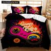Set Copripiumino Gamer Pulsanti Azione Consolle Giochi Copripiumino Ragazze Ragazzi Giovani Adulti Videogioco Poliestere Copripiumino