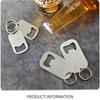 Stainless Steel Flat Speed Bottle Cap Opener Remover Bar Blade Home Hotel Professional Beer Bottle Opener Key Chains