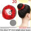 Children's Flower-style Colorful Hair Net Art Examination Dancing Net Bag Children's Hair Bun and Head Flower