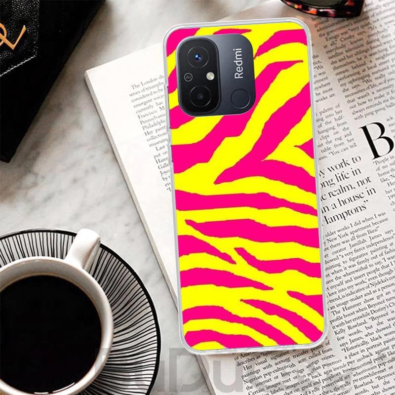 Zebra Stripe Print Cover For Xiaomi Redmi 12 12C 10 10C 9 9C 9T 9A Phone Case 10A 8A 8 7A 7 6A 6 Pro K60 K20 K40 S2 Print Coque