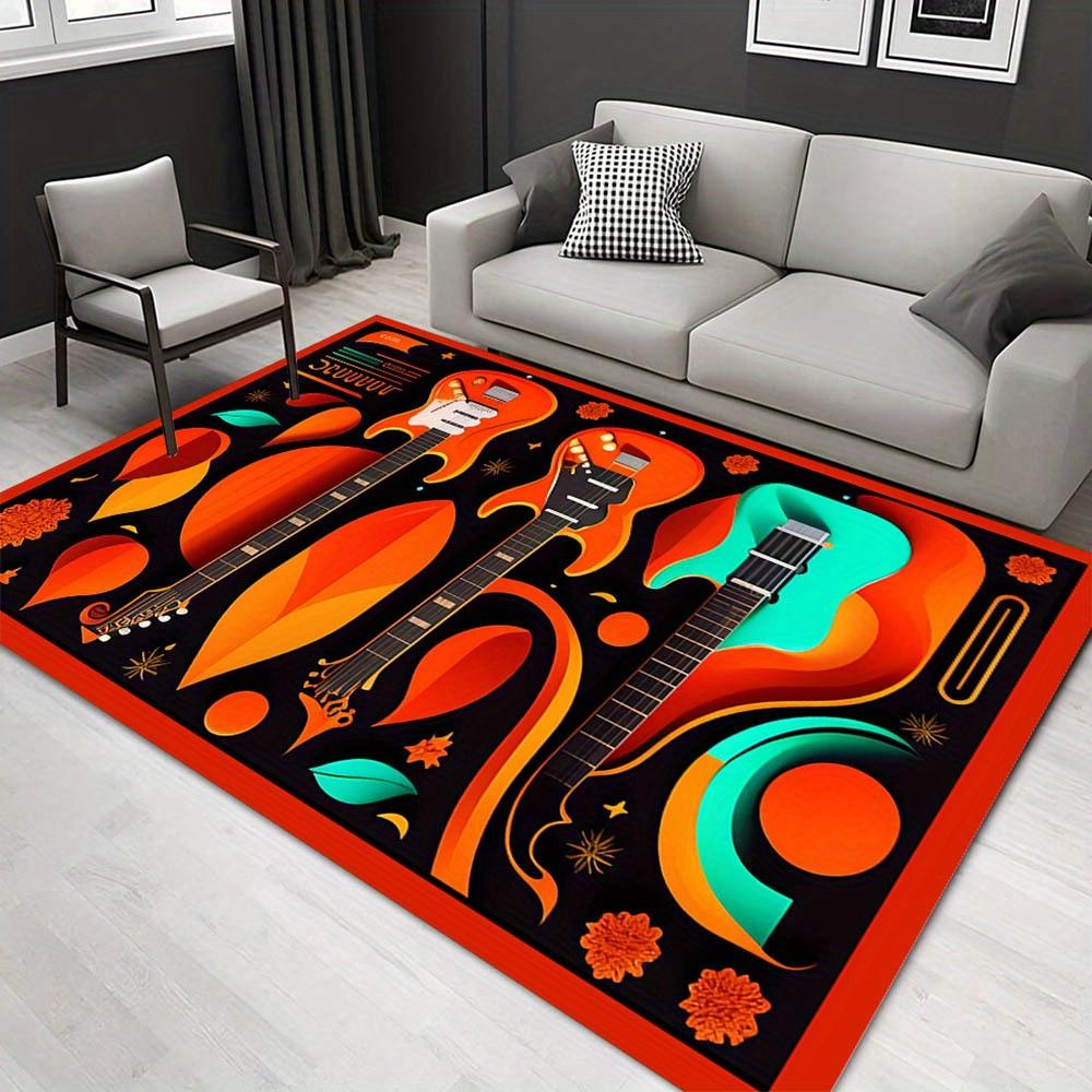 

1pc 2022953082 Pattern Carpet, Area Rug For Living Room Bedroom Room Bed Chair Laundry Entryway Corridor Yard Non-slip Outdoor Camping Rug F 60cm by 90cm