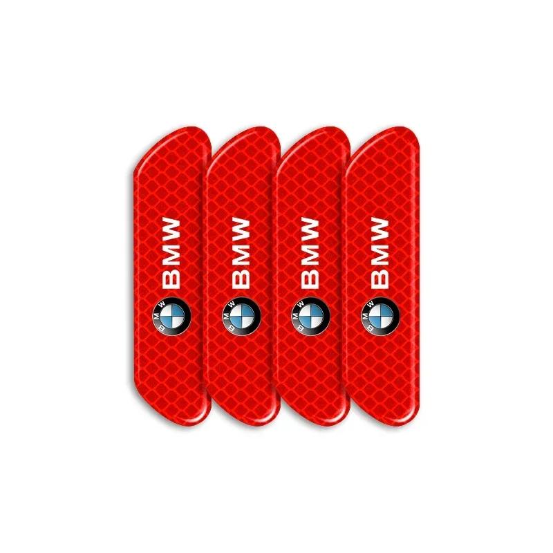 

4PCS Car Reflective Strips Warning Stickers Car Styling For BMW M E46 E90 E60 F10 F30 F20 E39 E36 X5 E70 F25 F15 E53 E92 E87