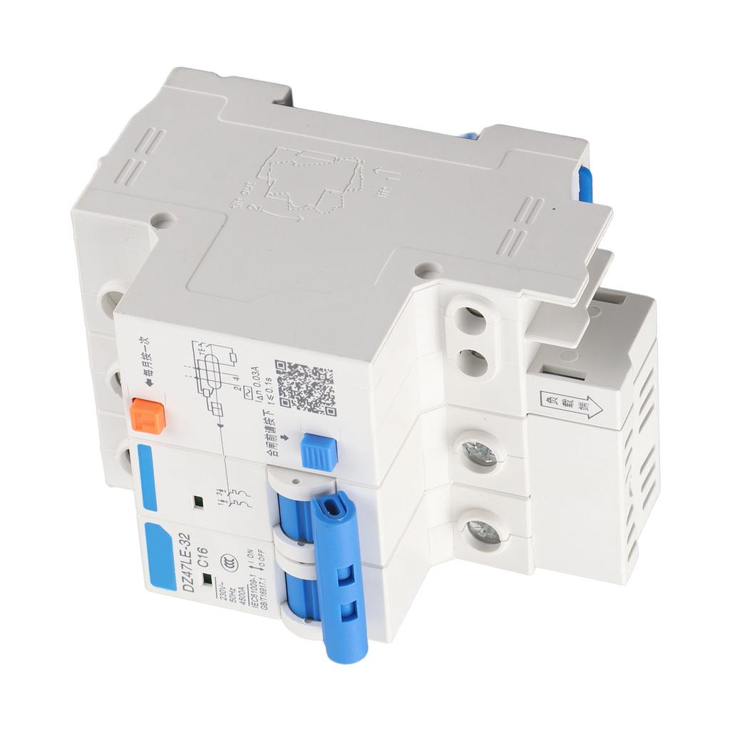 Leakage Protection DZ47LE 32 2P+2 C16 Residual Current Circuit Breaker 230V 16A