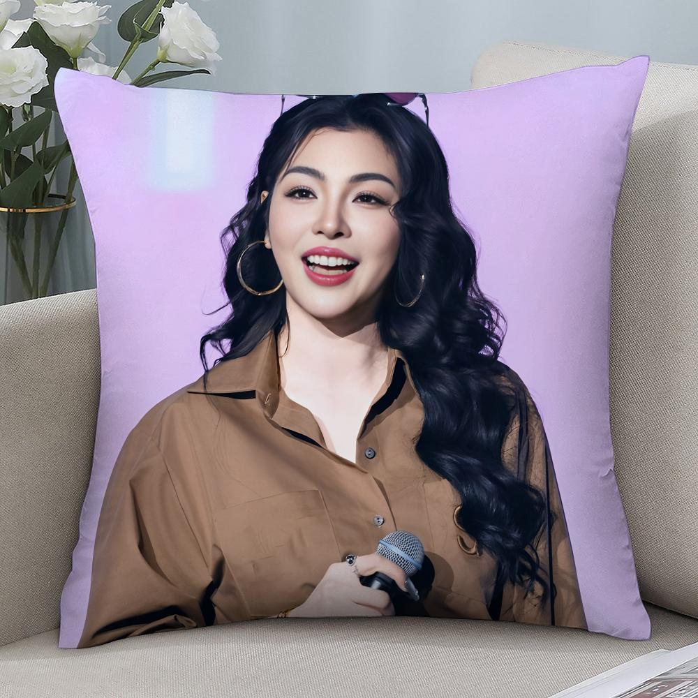 

P-Peraya Malisorn Faye Pillow Case 3D Print Polyester Fiber 45*45 cm Home Sofa Throw Pillow Cover Decoration Festival Gift 12x12Inch