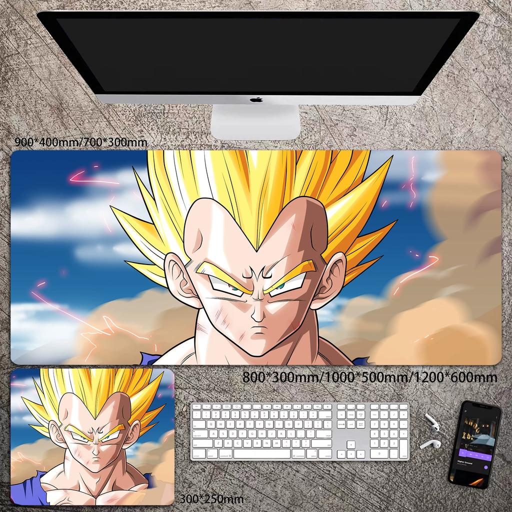 Skórzana podkładka pod mysz do biura Wysoka rozdzielczość Drukowanie Dragon Ball Mata na biurko Uroczy Son Goku Zablokowana krawędź Duży Pogrubiony Mata na biurko komputerowe Podkładka do pisania Klawiatura