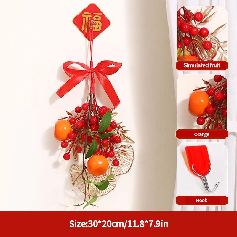 Chinese New Year Decorations 2026 Lucky Fortune Hanging Pendants Traditional Spring Festival Living Room Hanging Ornaments