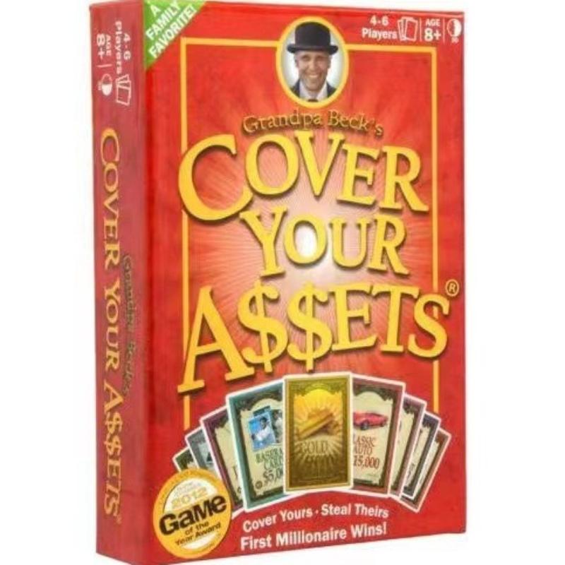 Карта Прикрой свои активы Семейная Вечеринка Настольная игра Карты Подарок