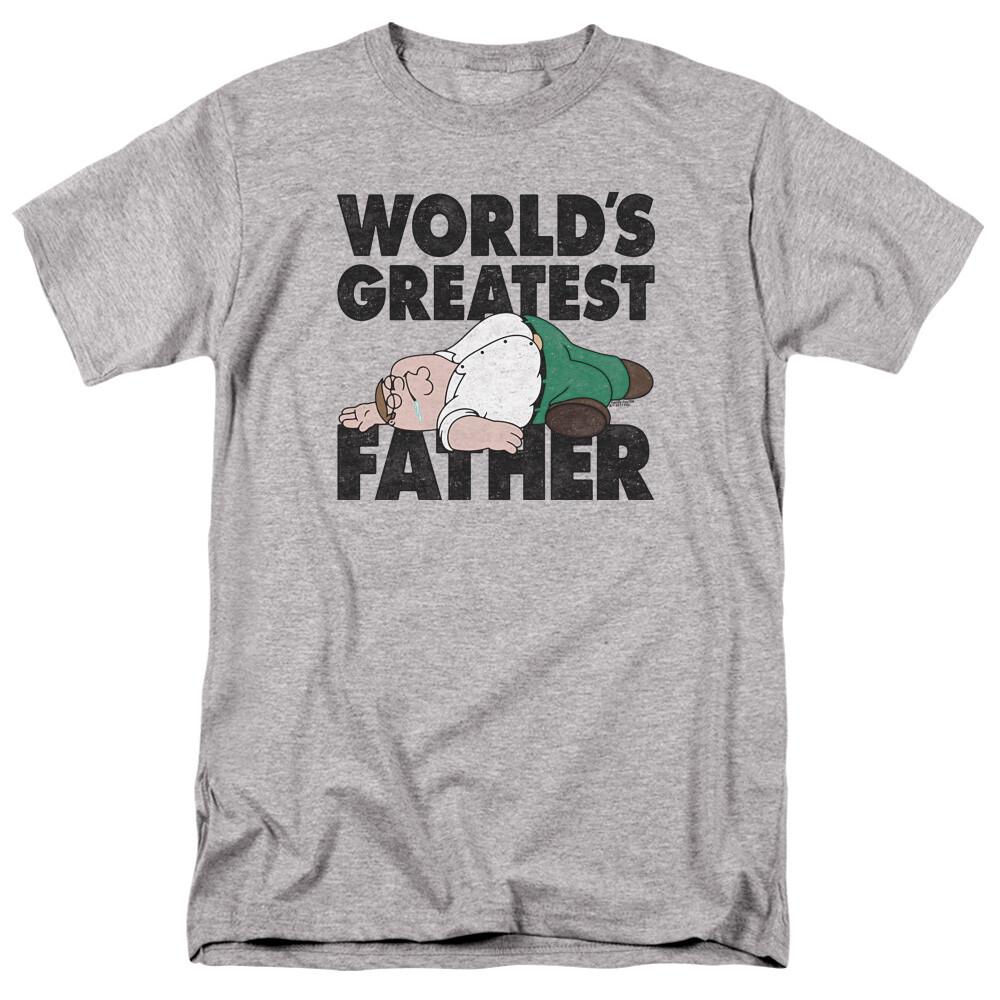 Family Guy The Greatest Father T Shirt Mens Licensed Cartoon Merch Peter Gray XXL