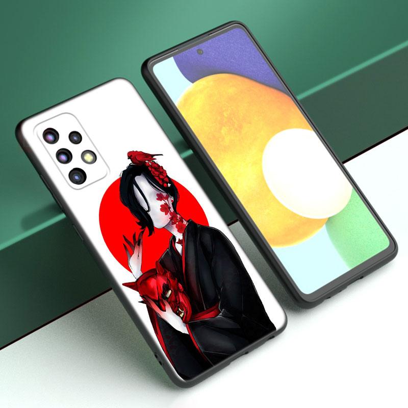 Red Sun Japanese Anime Phone Case For Samsung A13 A22 A24 A32 4G A34 A35 A52S A53 A54 A55 A73 5G A12 A14 A15 A31 A33 A50 A51 A72